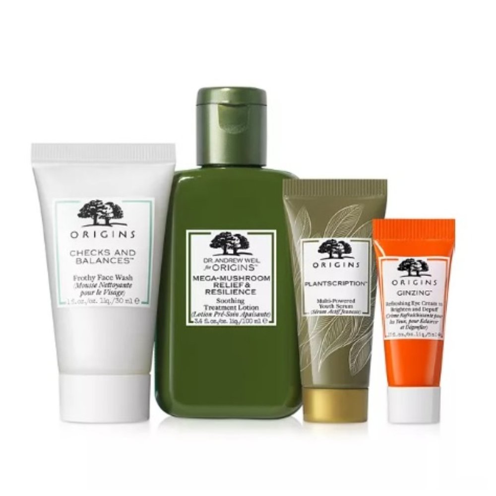 Origins The Best of Origins Skincare Set-Lotion,Wash,Cream,Serum-4pc-BOXED-NEW - Picture 13 of 16